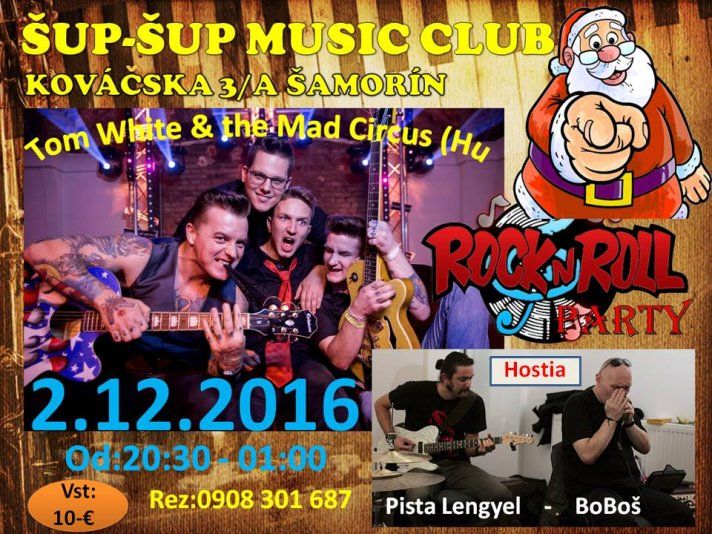 Mikuláš Rock’n’Roll Party v Šup-Šup Music Clube