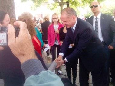 Prezident Andrej Kiska na návšteve Šamorína
