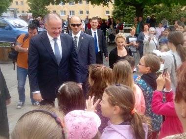 Prezident Andrej Kiska na návšteve Šamorína