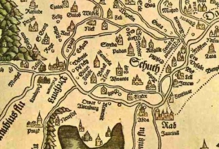 Svedectvá starých máp - 2. časť, výrez z Lazarovej mapy