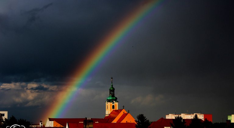 Olvasóink fényképei: Szivárvány Somorja felett