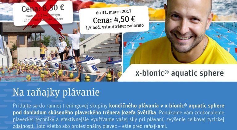 Ranné plávanie s trénerom za 4,50 €!