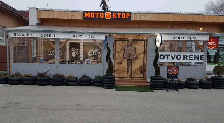 A MOTOSTOP63 étterem ebéd menüje: áprílis 03-tól 07-ig