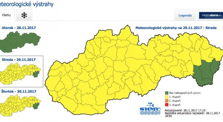 Pozor, v stredu a štvrtok nás čaká silné sneženie