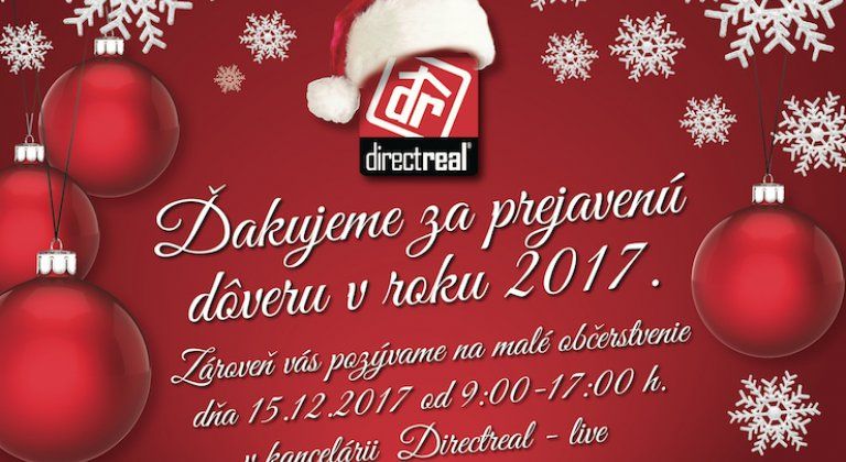 Directreal: Pozvánka na vianočné pohostenie
