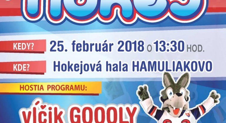 Hamuliakovo: Zoberte deti na hokej, zbaví ich vĺčik Goooly Hamuliakovo: Zoberte deti na hokej, zbaví ich vĺčik Goooly