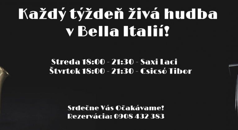 Poznáme výherkyňu 20 eurovej poukážky do Bella Italia