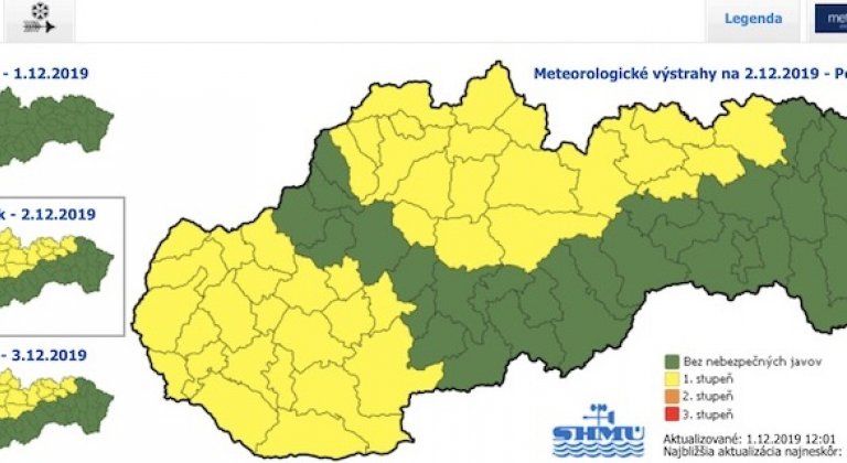Pozor, meteorológovia varujú pred snehom a silným vetrom