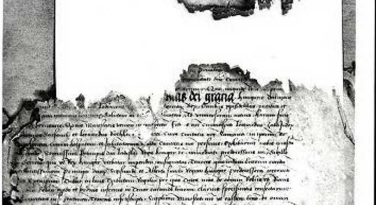 2. časť - Listina Vladislava II. Jagelovského, ktorou Šamorín stráca svoje výsadné postavenie kráľovského mesta.