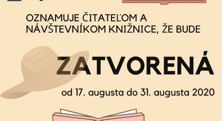 zatvorená knižnica zatvorená knižnica