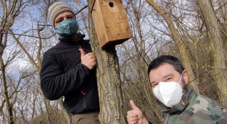 Odúkihelyezéssel indították a tavaszt a somorjai természetvédők