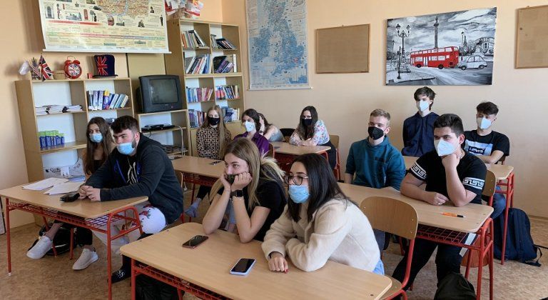 Interaktívne hodiny anglického jazyka v Gymnáziu M.R.Štefánika  v Šamoríne