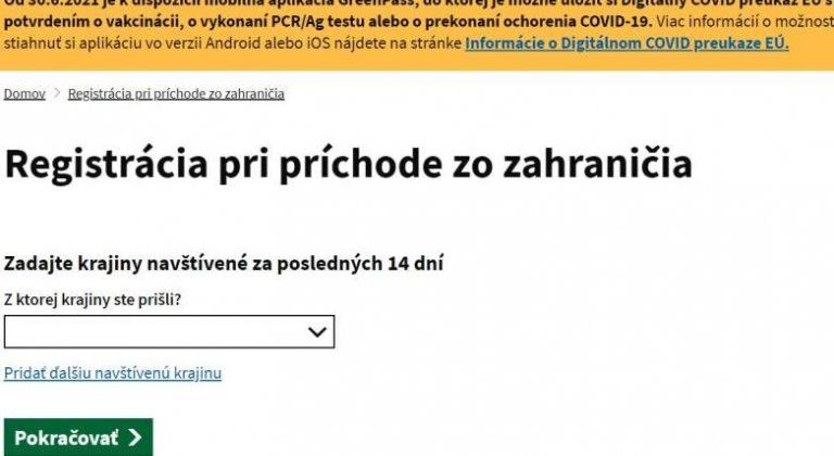 30 nappal a hazaérkezés előtt is már be lehet regisztrálni az eHranica alkalmazásba 30 nappal a hazaérkezés előtt is már be lehet regisztrálni az eHranica alkalmazásba