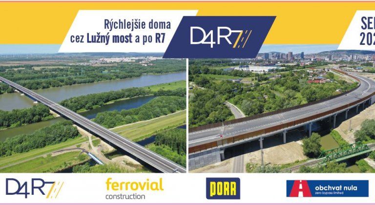 D4R7 otvára v nedeľu Lužný most a zvyšnú časť R7