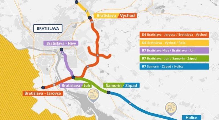 Cez víkend otvorili ďalšie časti obchvatu Bratislavy Cez víkend otvorili ďalšie časti obchvatu Bratislavy