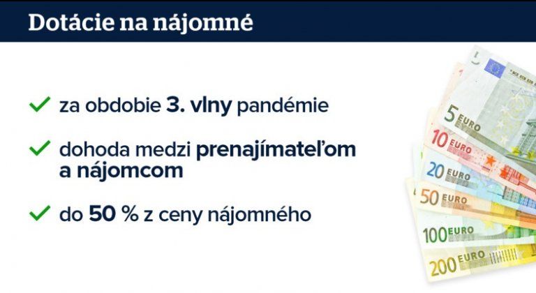 Podnikatelia zasiahnutí treťou vlnou môžu žiadať o dotáciu na nájomné