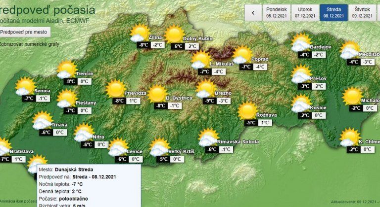 Čaká nás mrazivý začiatok týždňa Čaká nás mrazivý začiatok týždňa