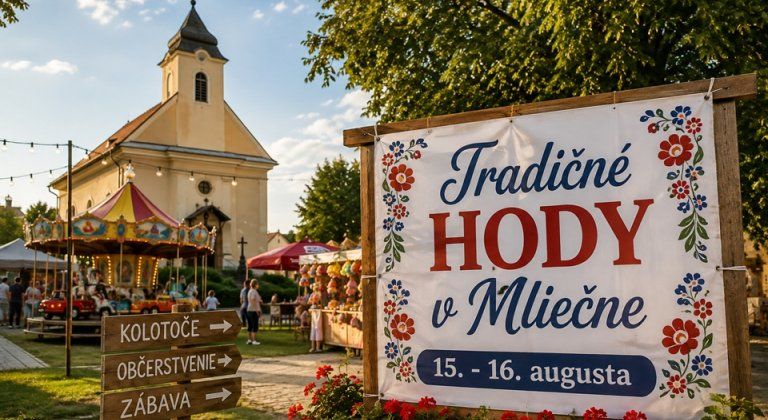 Hodový víkend v Mliečne: svätá omša, večerná zábava a zápas s Mierovom Hodový víkend v Mliečne: svätá omša, večerná zábava a zápas s Mierovom