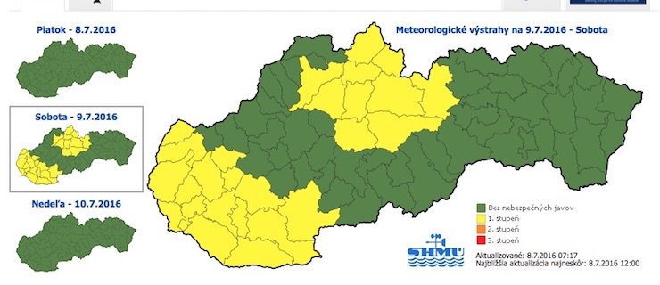 Pozor, v sobotu hrozí silný vietor