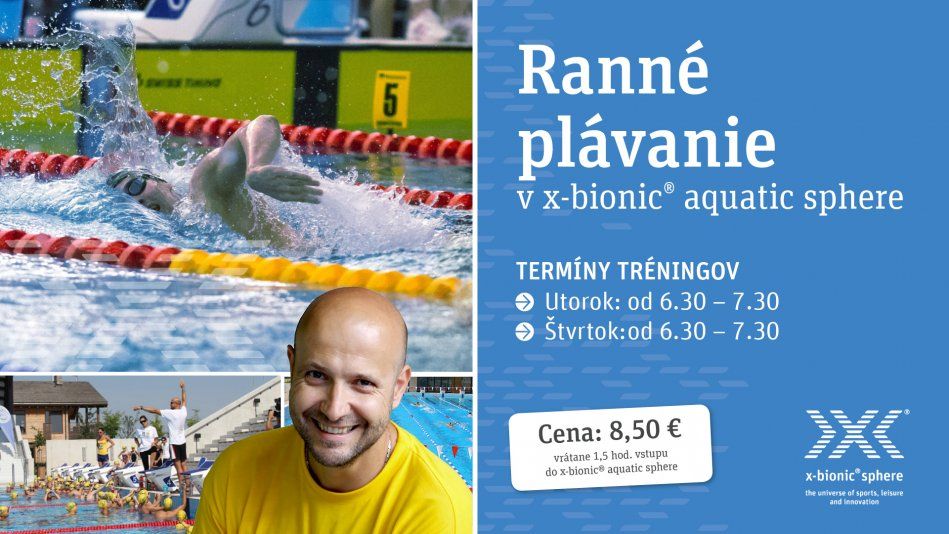Ranné tréningy plávania v x-bionic sphere Ranné tréningy plávania v x-bionic sphere
