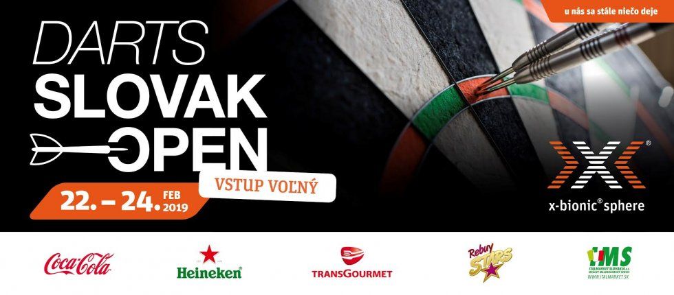 Príďte sa pozrieť a podporiť šípkarov na Darts Slovak Open 2019