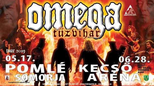 Tűzvihar turnéja keretében Somorján és Kecsőn koncertezik a legendás OMEGA