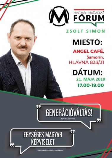Jöjjön el beszélgetni Simon Zsolttal és a Magyar Fórum tagjaival