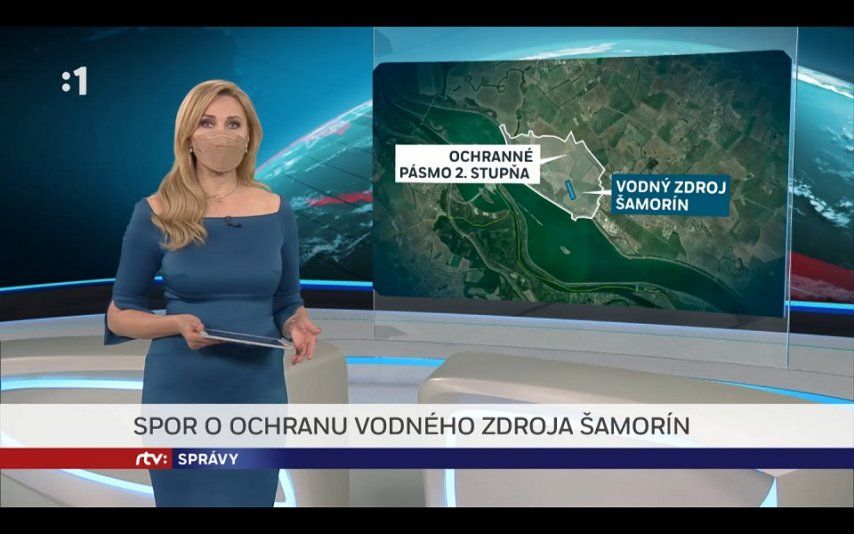 Vodný zdroj Šamorín v správach RTVS