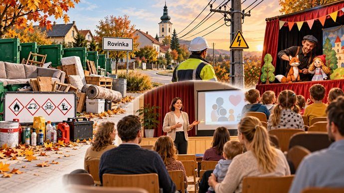 Čo sa chystá v Rovinke? Koniec zberu odpadu, odstávka elektriny aj podujatia pre rodiny Čo sa chystá v Rovinke? Koniec zberu odpadu, odstávka elektriny aj podujatia pre rodiny
