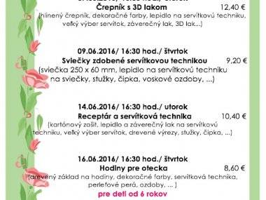 Kreatívny obchodík otvára júnové kurzy Kreatívny obchodík otvára júnové kurzy