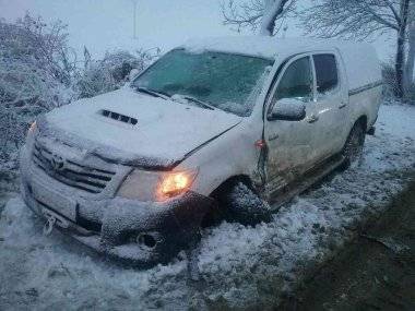 Sneh potrápil vodičov v Trnavskom kraji Sneh potrápil vodičov v Trnavskom kraji