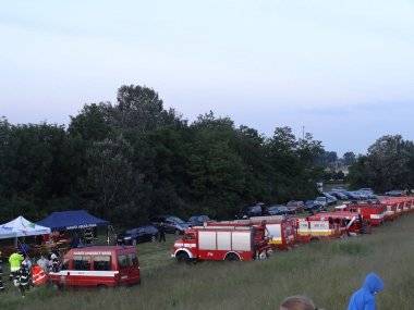 Fotoreportáž z nácviku hasičskej fontány Fotoreportáž z nácviku hasičskej fontány