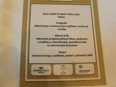 Galavečer Študent roka 2018