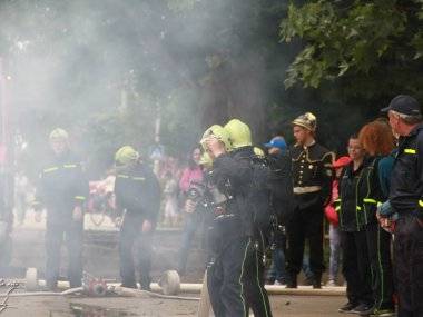 Képriport az „Így oltották a tüzet elődeink” elnevezésű IV. nemzetközi történelmi tűzoltó-technikai kiállításról