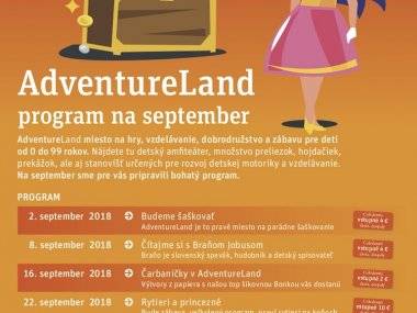 AdventureLand: Užite si septembrový program