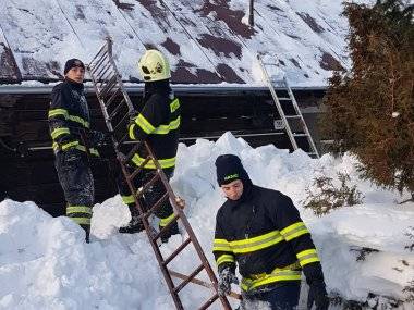 Dobrovoľní hasiči z Mliečna pomáhali na Orave