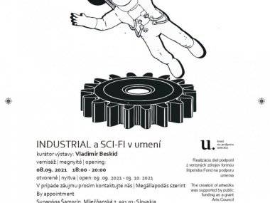 Pozvánka na výstavu Industrial a sci-fi v umení