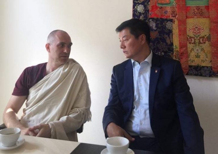 Peter láma Sangye a Lobsang v meditačnom centre